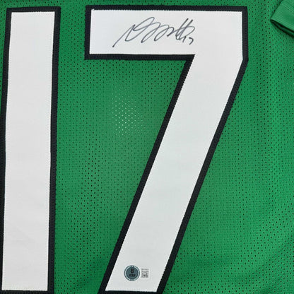 Framed Autographed/Signed Davante Adams 35x39 New York Green Football Jersey Beckett BAS COA