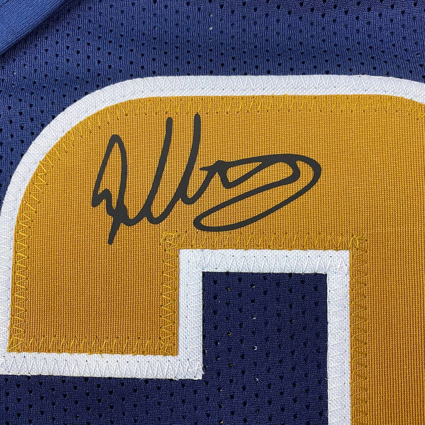 Framed Facsimile Autographed Todd Gurley II 35x39 Los Angeles LA Navy Blue Reprint Laser Auto Football Jersey
