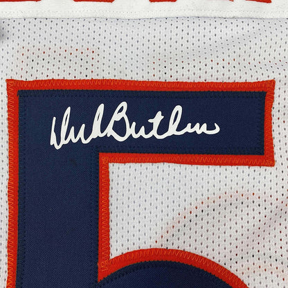 Framed Facsimile Autographed Dick Butkus 35x39 Chicago White Reprint Laser Auto Football Jersey