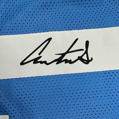 Framed Facsimile Autographed Austin Simmons 35x39 Ole Miss Blue Reprint Laser Auto College Football Jersey