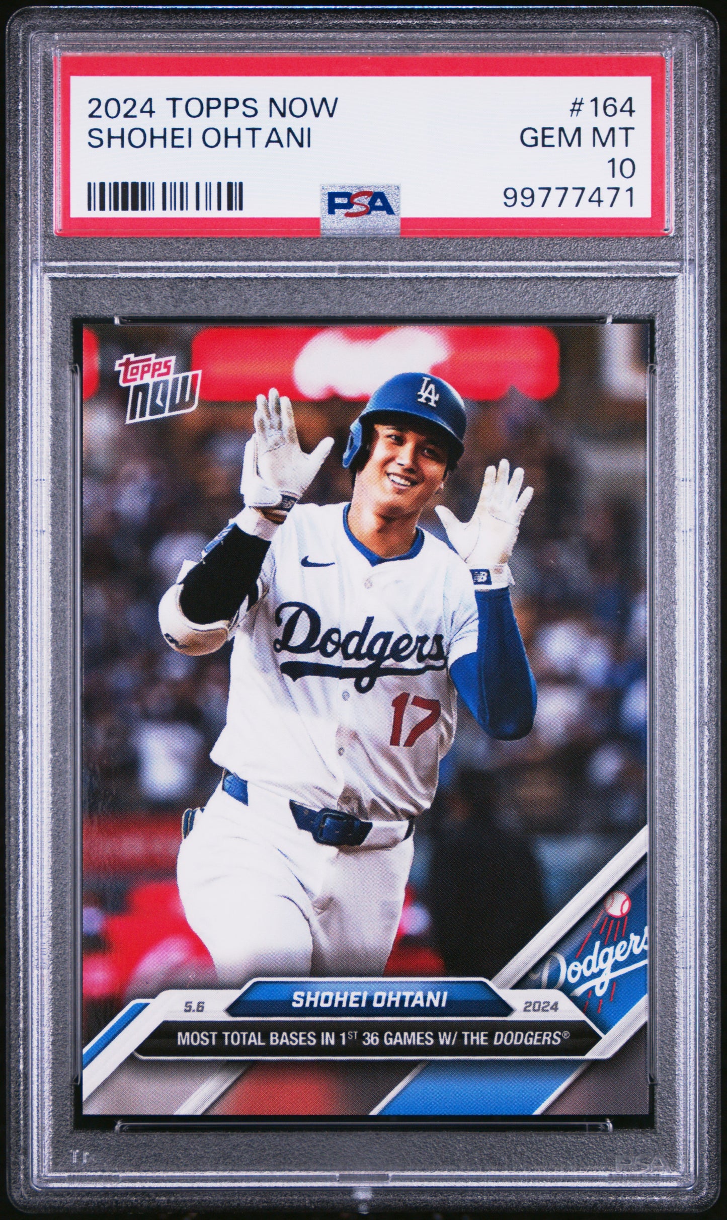 Graded 2024 Topps Now Shohei Ohtani #164 Baseball Card PSA 10 Gem Mint