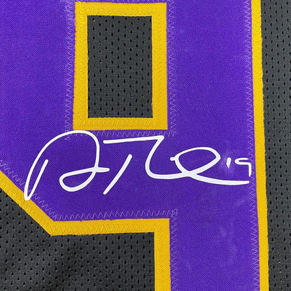 Framed Facsimile Autographed Adam Thielen Minnesota 35x39 State Black Reprint Laser Auto College Football Jersey Size Men's XL