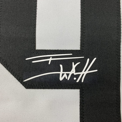 Framed Facsimile Autographed T.J. TJ Watt 35x39 Pittsburgh Bumble Bee Reprint Laser Auto Football Jersey