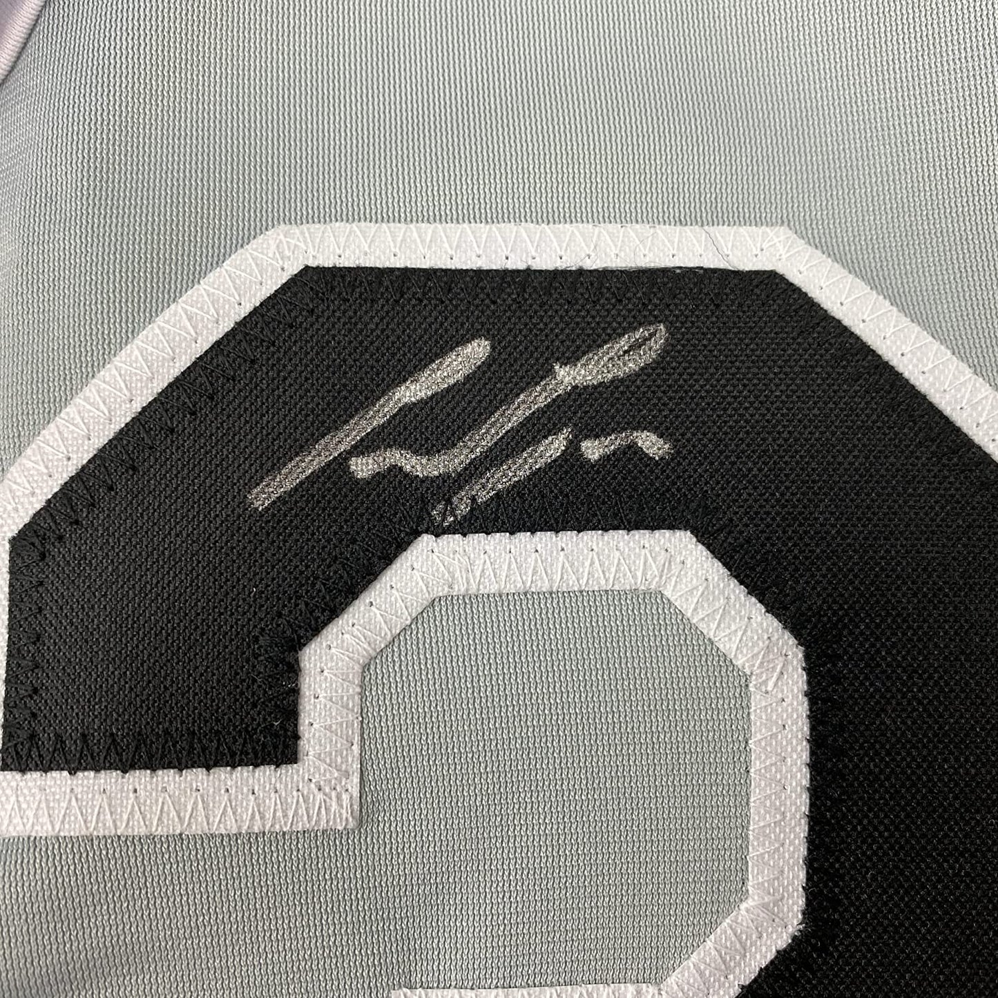 Framed Autographed/Signed Lance Lynn 35x39 Chicago Grey Baseball Jersey Beckett BAS COA
