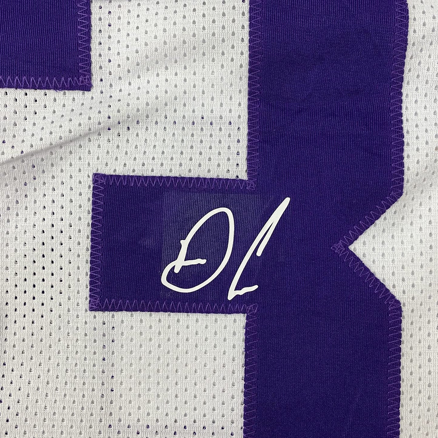 Framed Facsimile Autographed Dalvin Cook 35x39 Minnesota White Reprint Laser Auto Football Jersey
