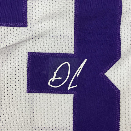 Framed Facsimile Autographed Dalvin Cook 35x39 Minnesota White Reprint Laser Auto Football Jersey