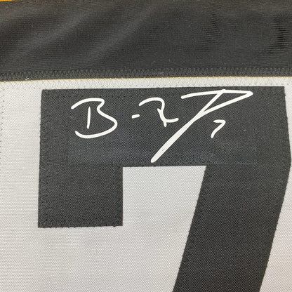 Framed Facsimile Autographed Ben Roethlisberger 35x39 Pittsburgh Bumble Bee Reprint Laser Auto Football Jersey Size Men's XL