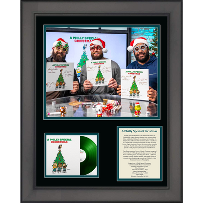 Framed A Philly Special Christmas Album Philadelphia Eagles 11"x14" Three Photo Collage