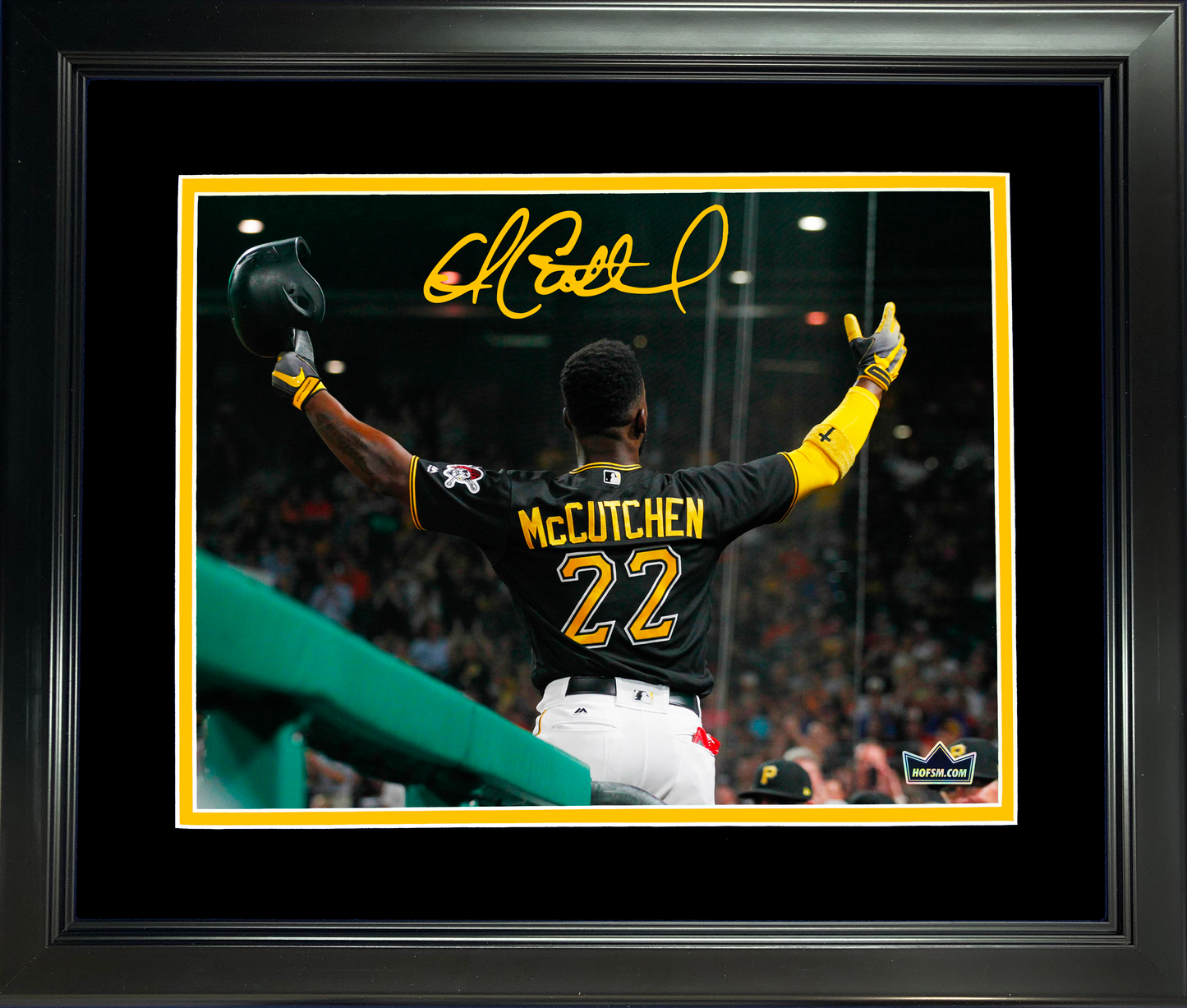 Framed Andrew McCutchen Pittsburgh Pirates Facsimile Laser Engraved Signature Auto 11"x14"Baseball Photo HOFSM Holo