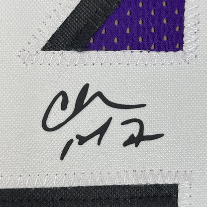 Framed Facsimile Autographed Charles Barkley 35x39 Phoenix Purple Reprint Laser Auto Basketball Jersey