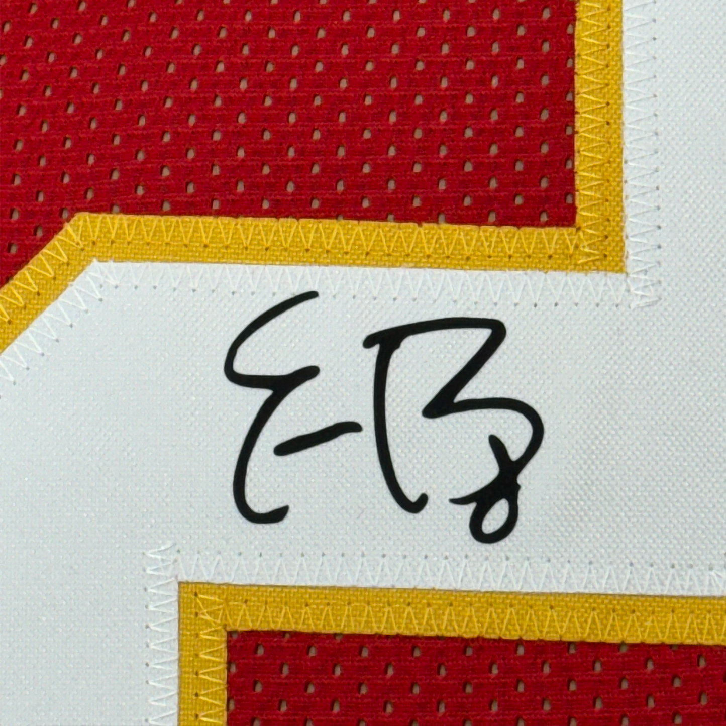 Framed Facsimile Autographed Eric Berry 35x39 Kansas City Red Reprint Laser Auto Football Jersey