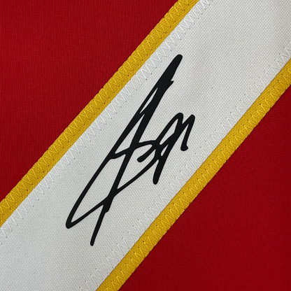 Framed Facsimile Autographed Sergei Bobrovsky 35x39 Florida Red Reprint Laser Auto Hockey Jersey
