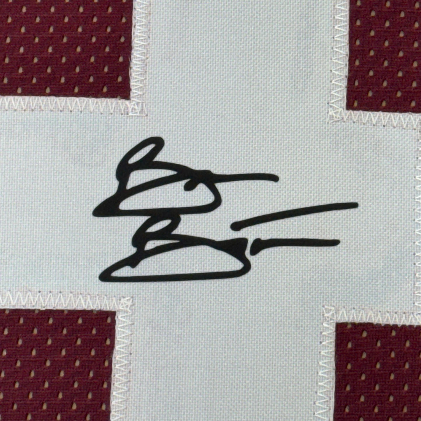 Framed Facsimile Autographed Brian Bosworth 35x39 Oklahoma Red Reprint Laser Auto College Football Jersey