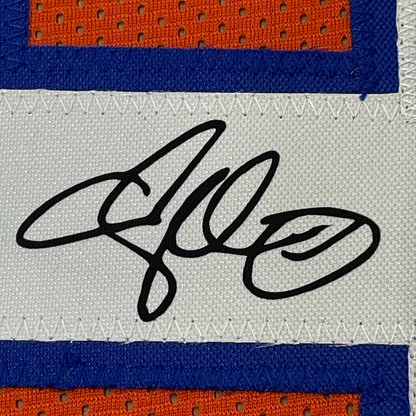 Framed Facsimile Autographed Adam Sandler Bobby Boucher 35x39 SCLSU The Waterboy Movie Orange Reprint Laser Auto Football Jersey