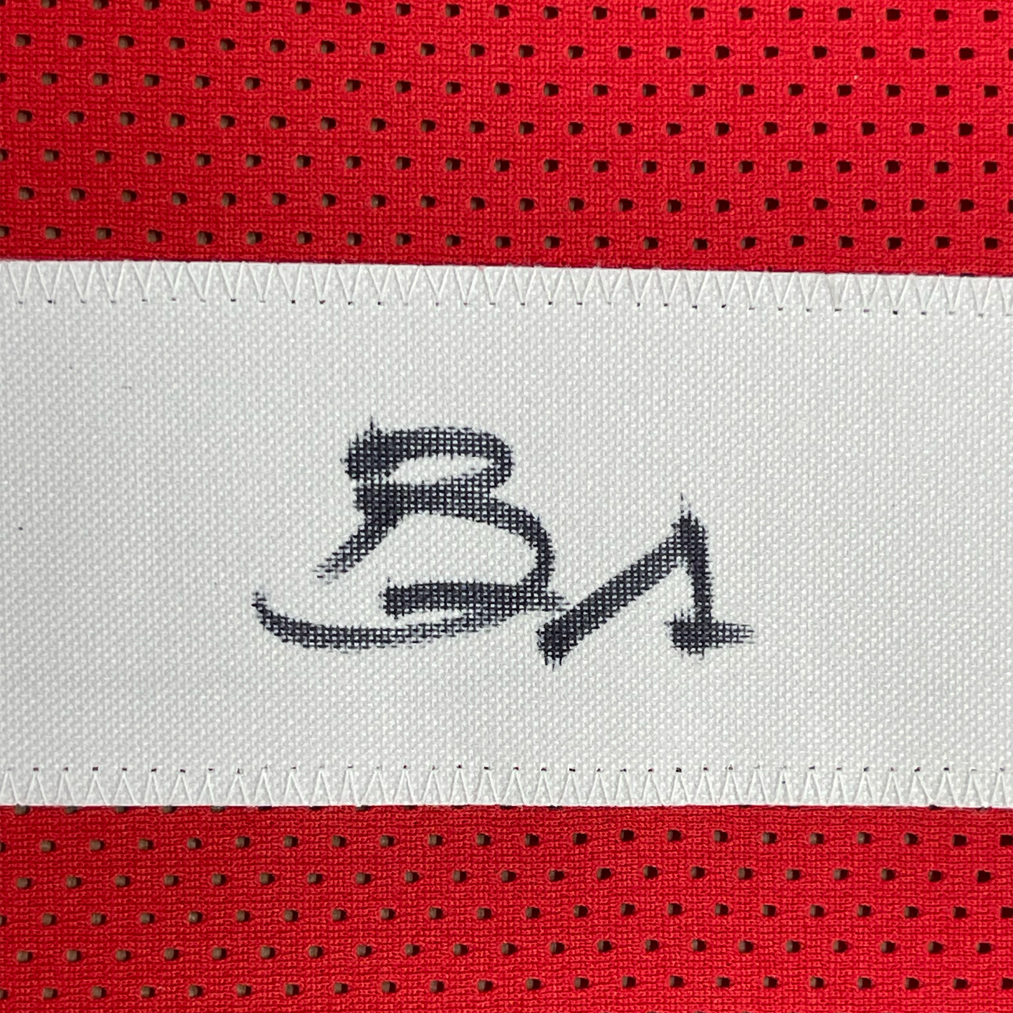 Framed Autographed/Signed Brandon Aiyuk 35x39 San Francisco Red Football Jersey JSA COA