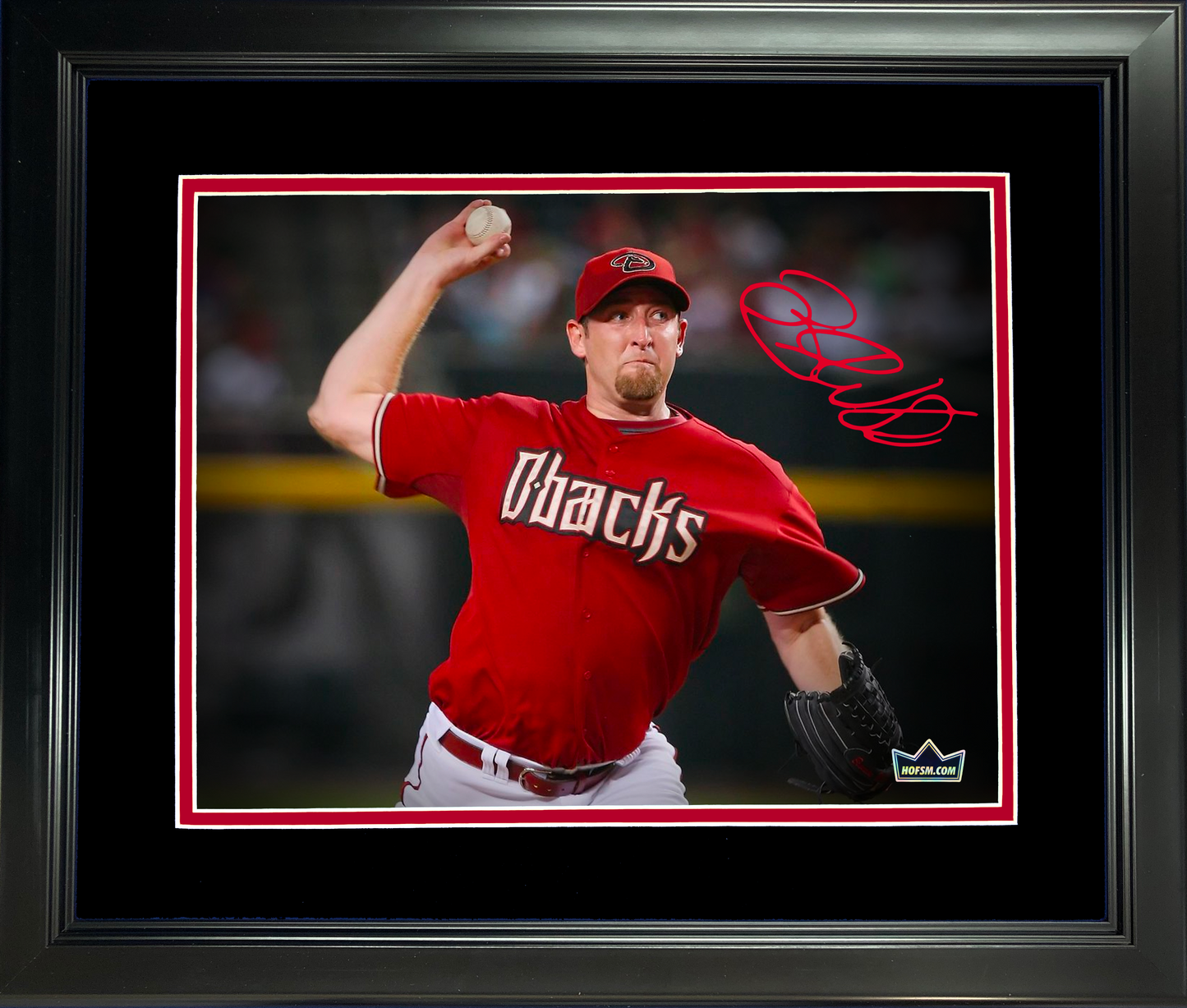 Framed Brandon Webb Arizona Diamondbacks Facsimile Laser Engraved Signature Auto 11"x14" Baseball Photo HOFSM Holo