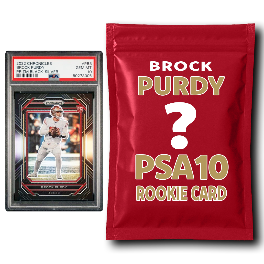 Brock Purdy PSA 10 Graded Football Rookie Card Mystery Pack