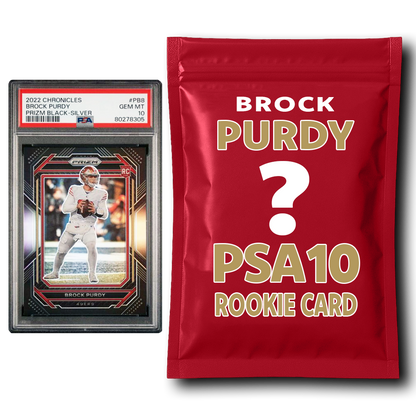 Brock Purdy PSA 10 Graded Football Rookie Card Mystery Pack