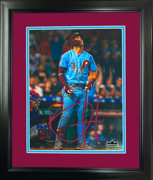 Framed Bryce Harper Walk-Off Grand Slam Philadelphia Phillies Facsimile Laser Engraved Signature Auto 11"x14" Baseball Photo HOFSM Holo