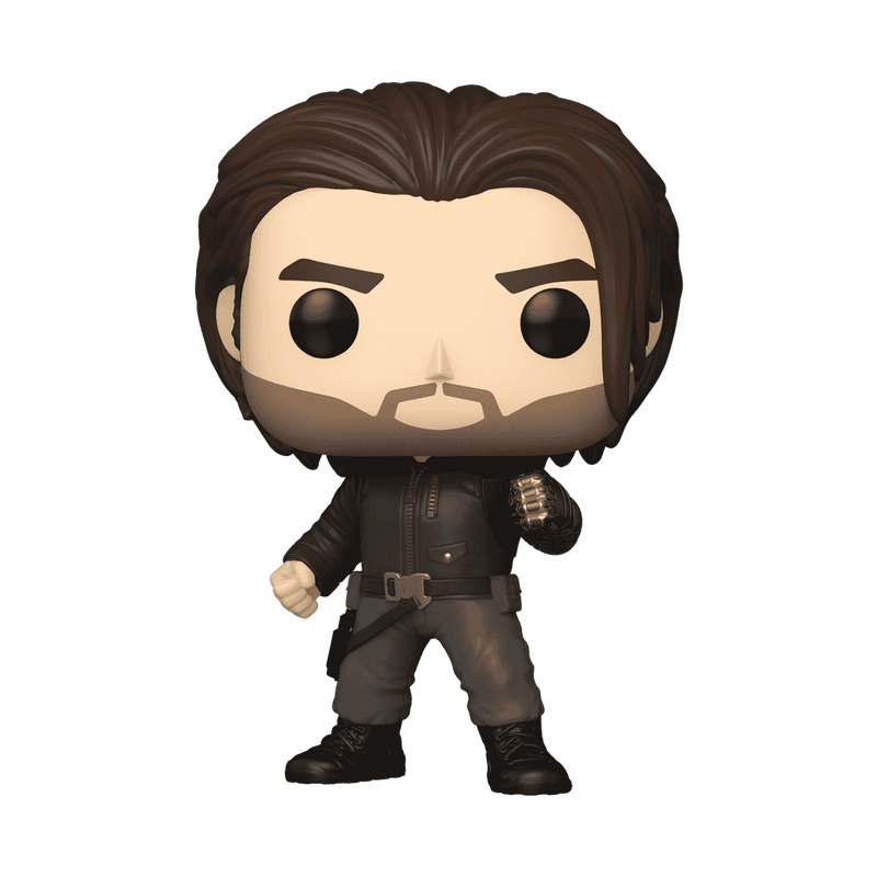 Sebastian Stan Bucky Barnes Thunderbolts #1483 Facsimile Signed Reprint Laser Autographed Funko POP! Movies Marvel Avengers Figurine with Protector Case