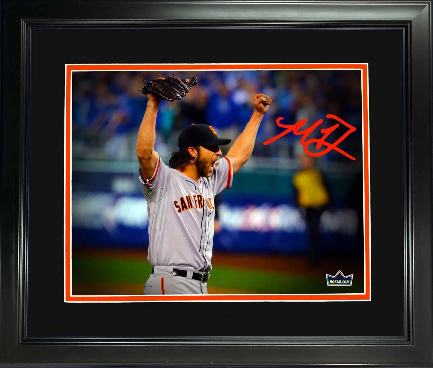 Framed Madison Bumgarner San Francisco Giants Facsimile Laser Engraved Signature Auto 11"x14" Baseball Photo HOFSM Holo