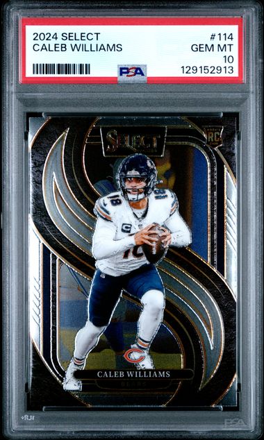 Graded 2024 Panini Select Caleb Williams #114 Rookie RC Football Card PSA 10 Gem Mint