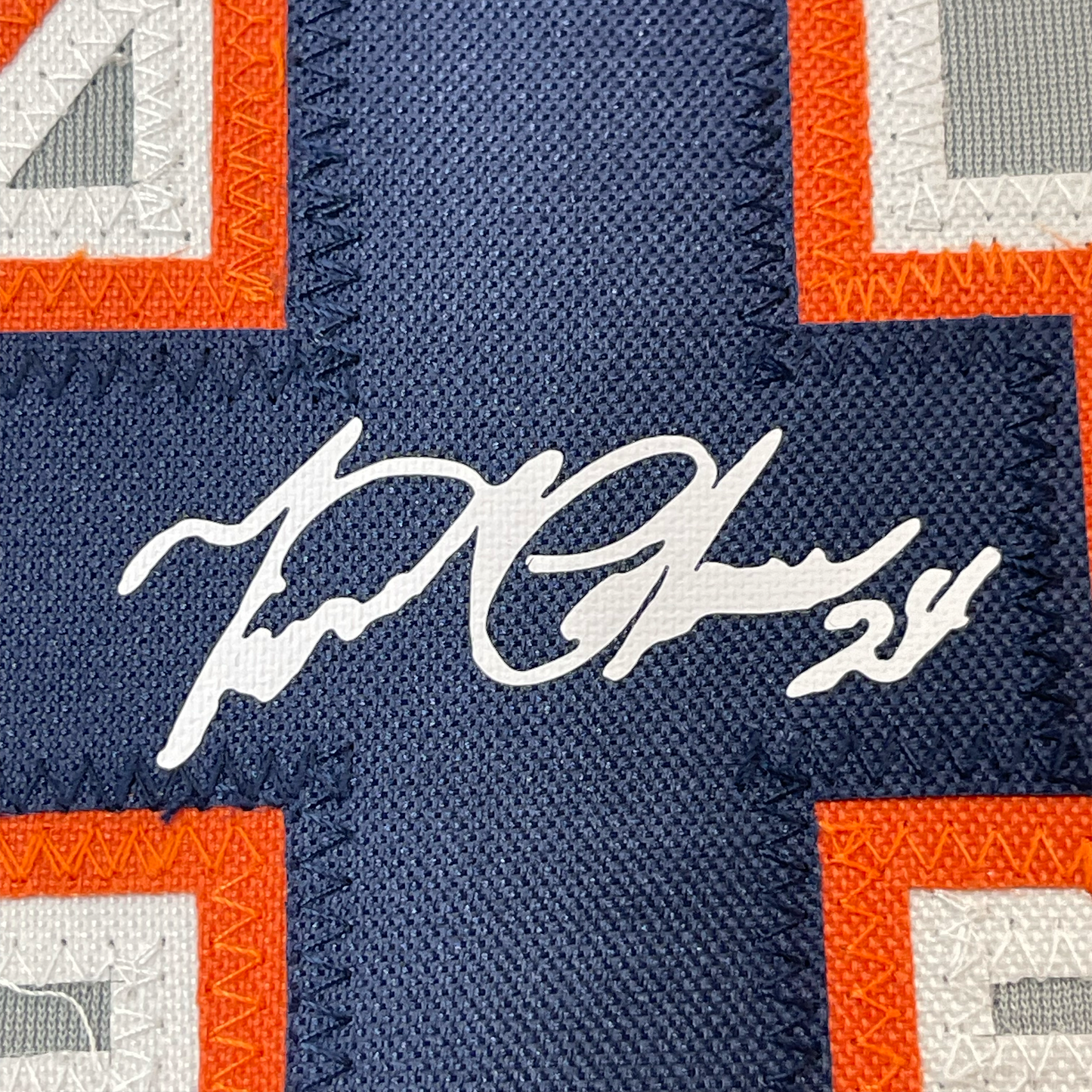 Framed Facsimile Autographed Miguel Cabrera 35x39 Detroit Grey Reprint Laser Auto Baseball Jersey