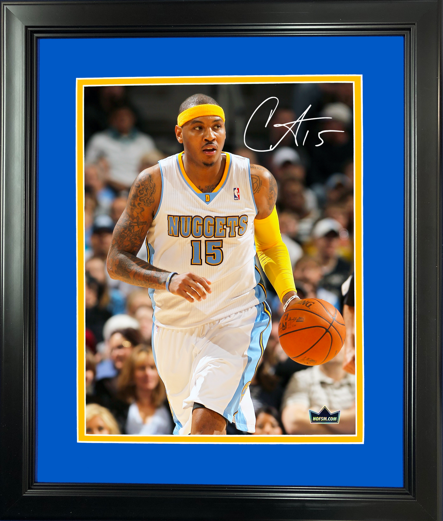 Framed Carmelo Anthony Facsimile Laser Engraved Signature Auto 11"x14" Basketball Photo HOFSM Holo