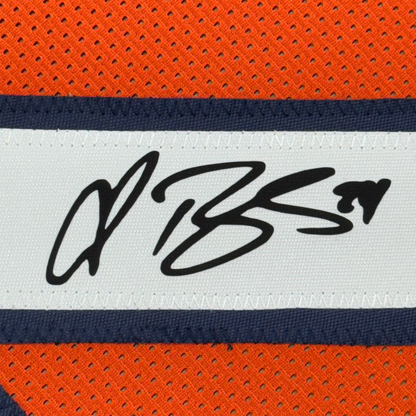 Framed Facsimile Autographed Champ Bailey 35x39 Denver Orange Reprint Laser Auto Football Jersey