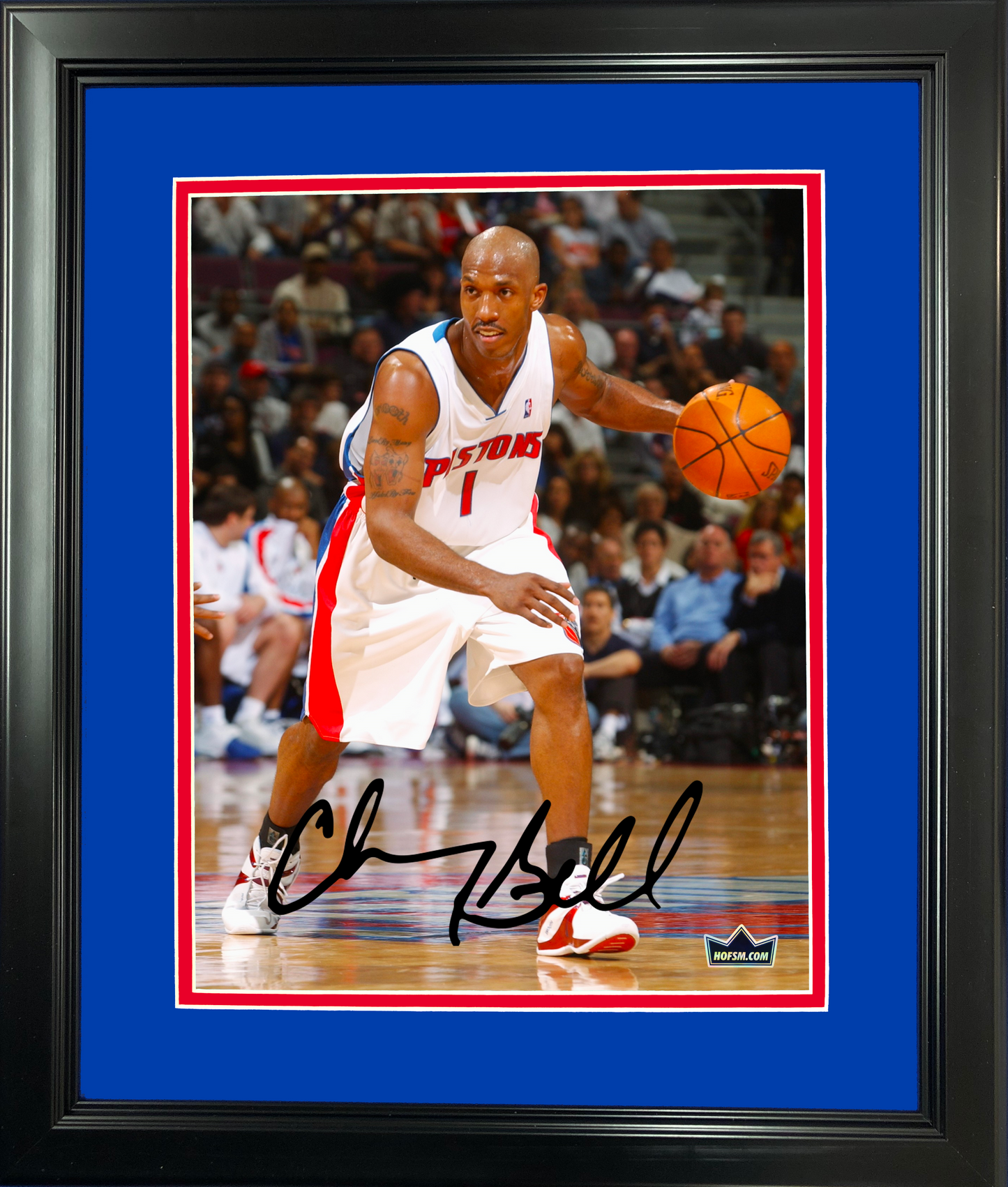 Framed Chauncey Billups Facsimile Laser Engraved Signature Auto 11"x14" Basketball Photo HOFSM Holo