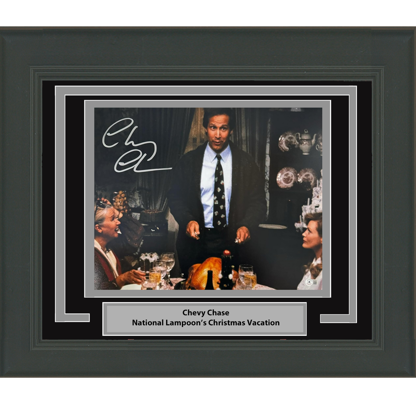 Framed Autographed/Signed Chevy Chase Christmas Vacation 16x20 Photo Beckett BAS COA