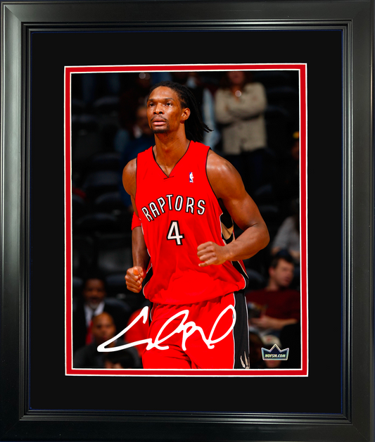 Framed Chris Bosh Toronto Raptors Facsimile Laser Engraved Signature Auto 11"x14" Basketball Photo HOFSM Holo