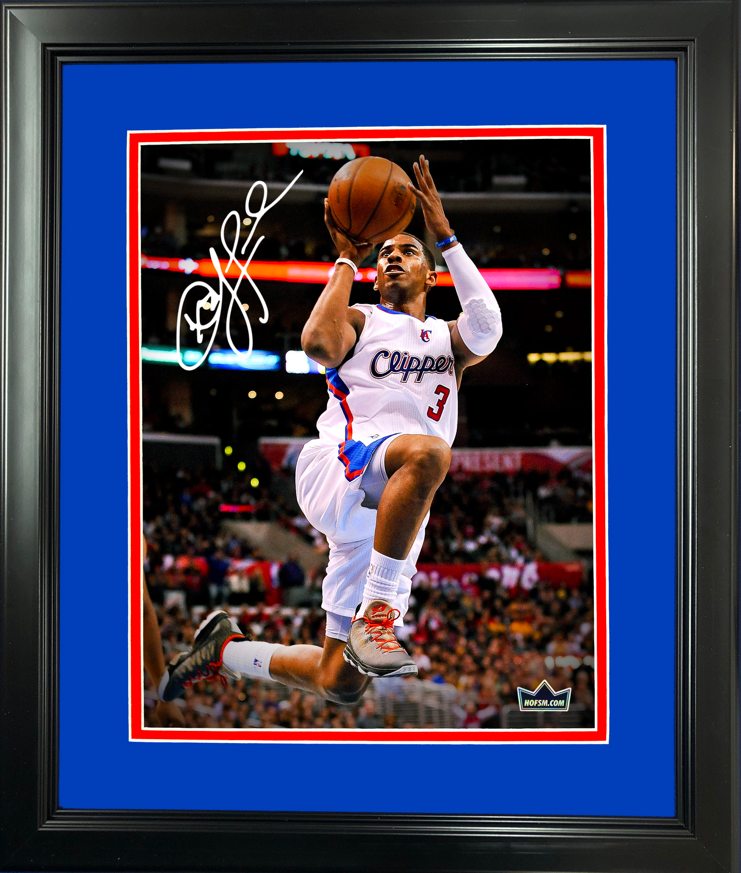 Framed Chris Paul Facsimile Laser Engraved Signature Auto 11"x14" Basketball Photo HOFSM Holo
