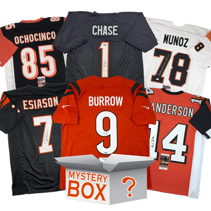 Autographed/Signed Cincinnati Football Jersey Mystery Box with PSA JSA or Beckett COA