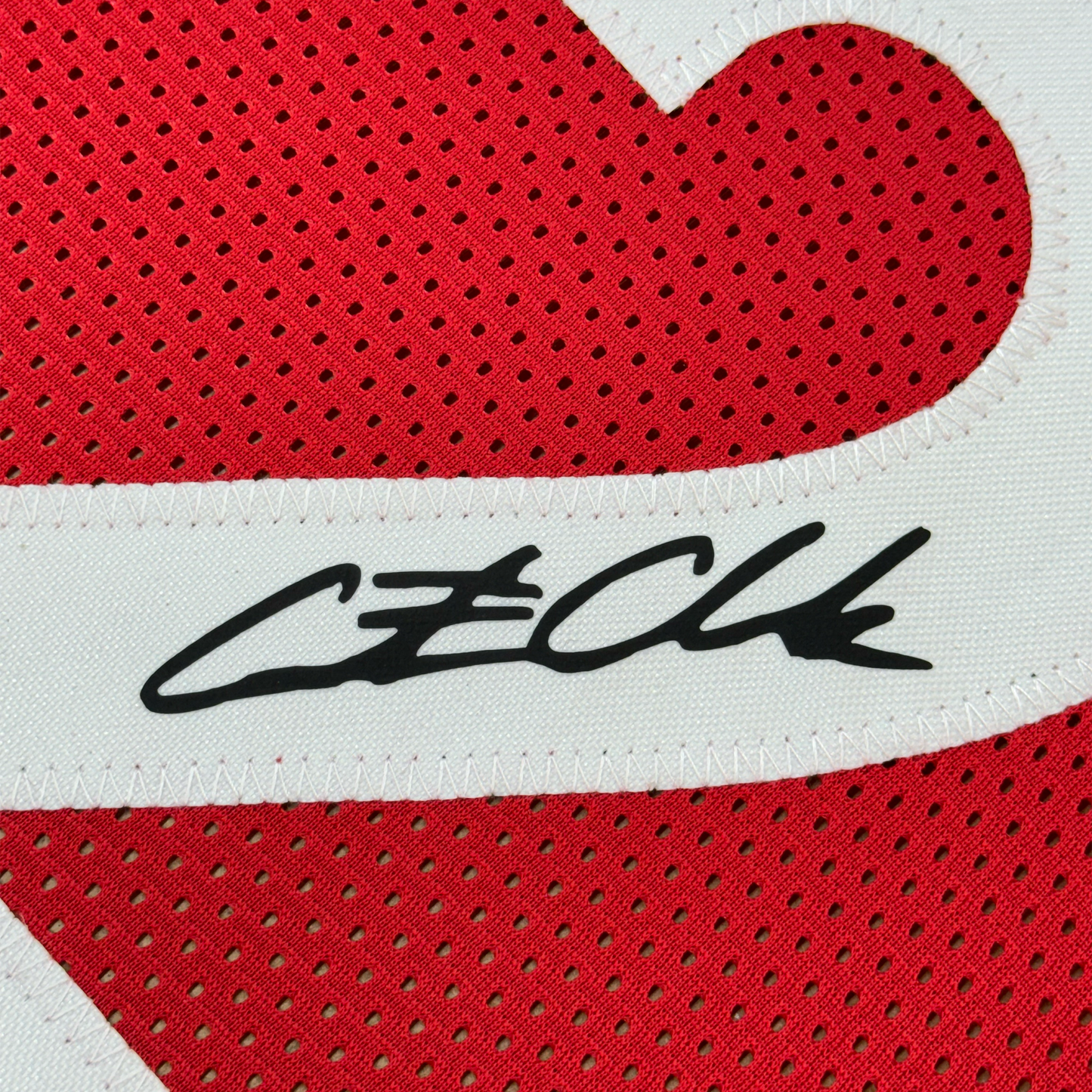 Framed Facsimile Autographed Caitlin Clark 35x39 Indiana Red Reprint Laser Auto Basketball Jersey