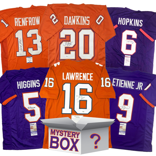 Autographed/Signed Clemson University College Football Jersey Mystery Box with PSA JSA or Beckett COA