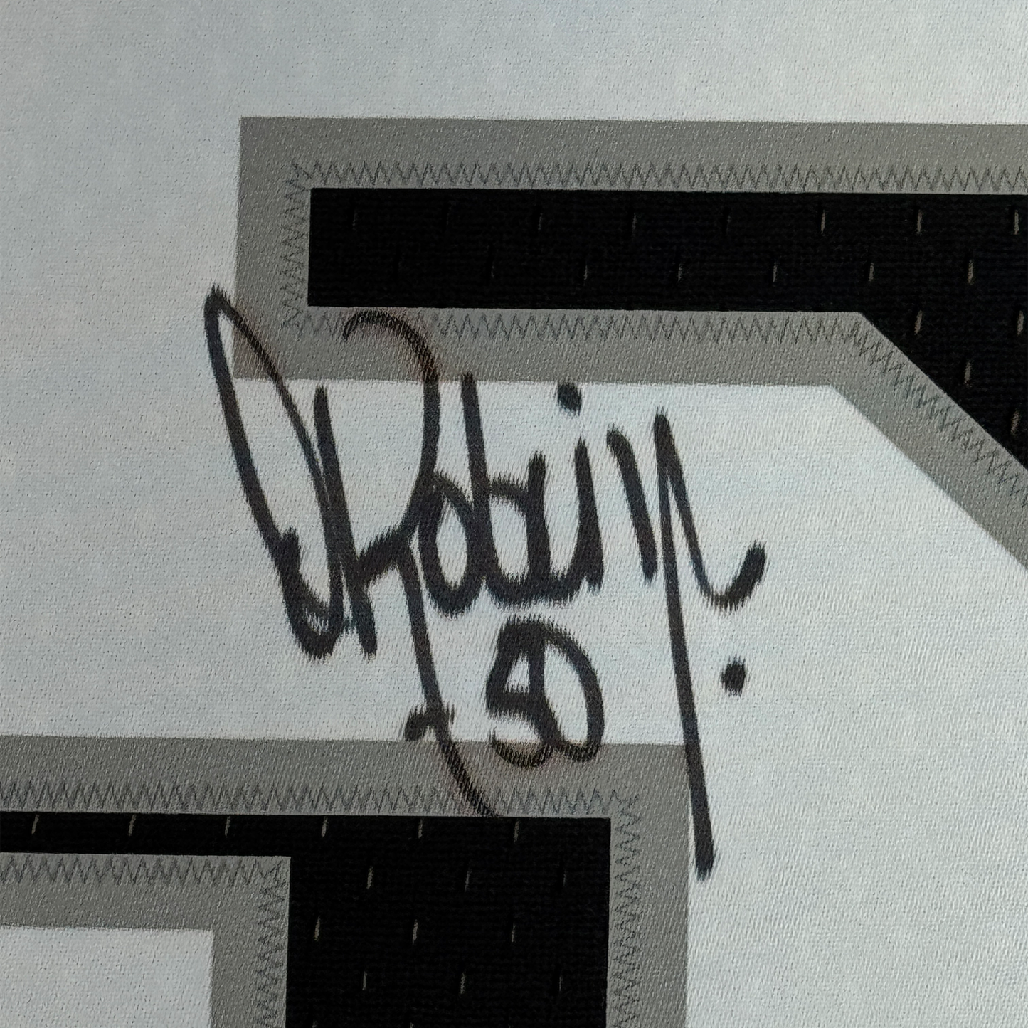 Framed Autographed/Signed David Robinson 35x39 San Antonio Spurs Black Authentic M&N Basketball Jersey Beckett BAS COA