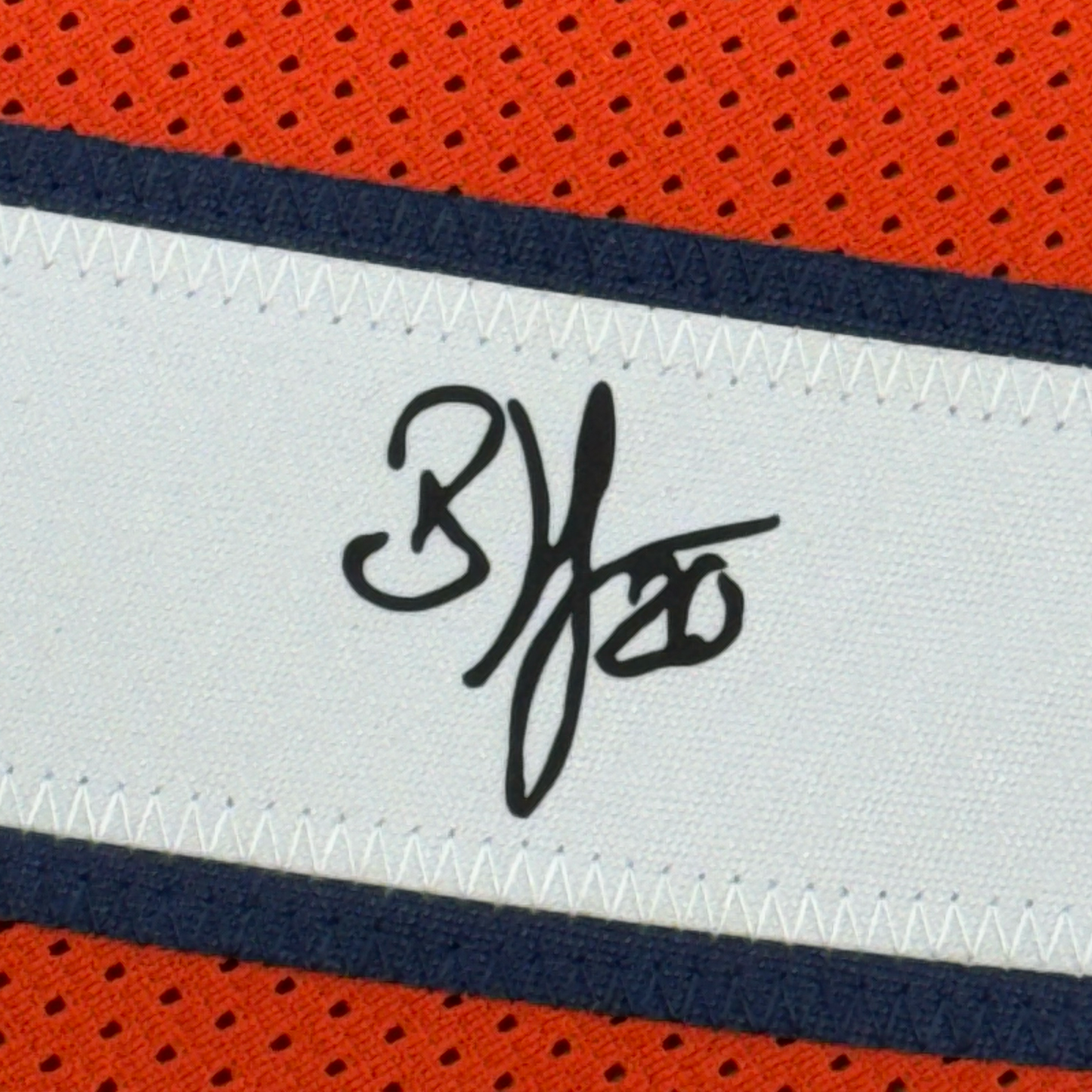 Framed Facsimile Autographed Brian Dawkins 35x39 Denver Orange Reprint Laser Auto Football Jersey
