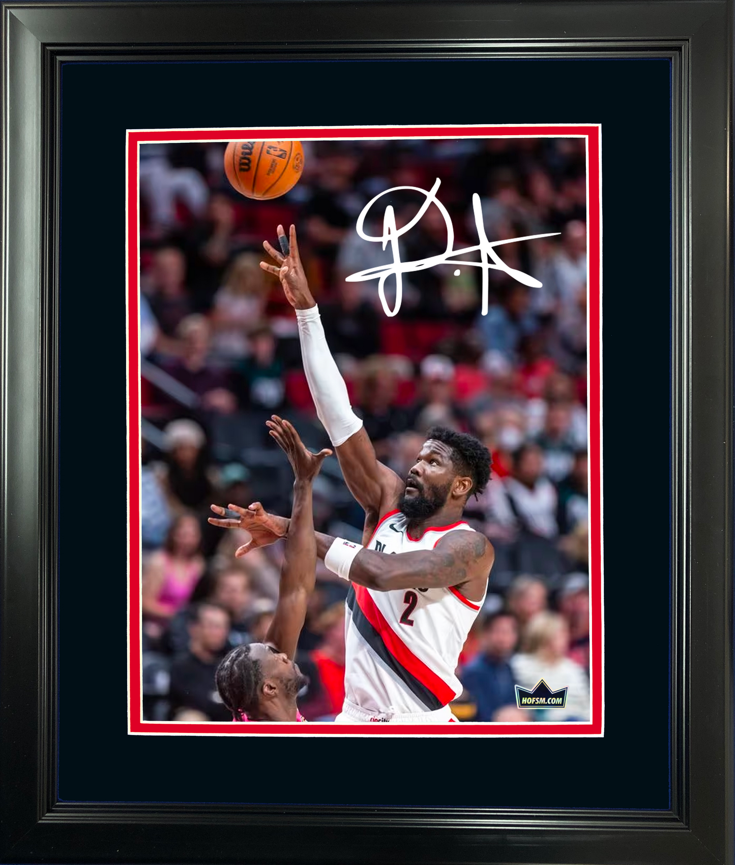 Framed Deandre Ayton Facsimile Laser Engraved Signature Auto 11"x14" Basketball Photo HOFSM Holo