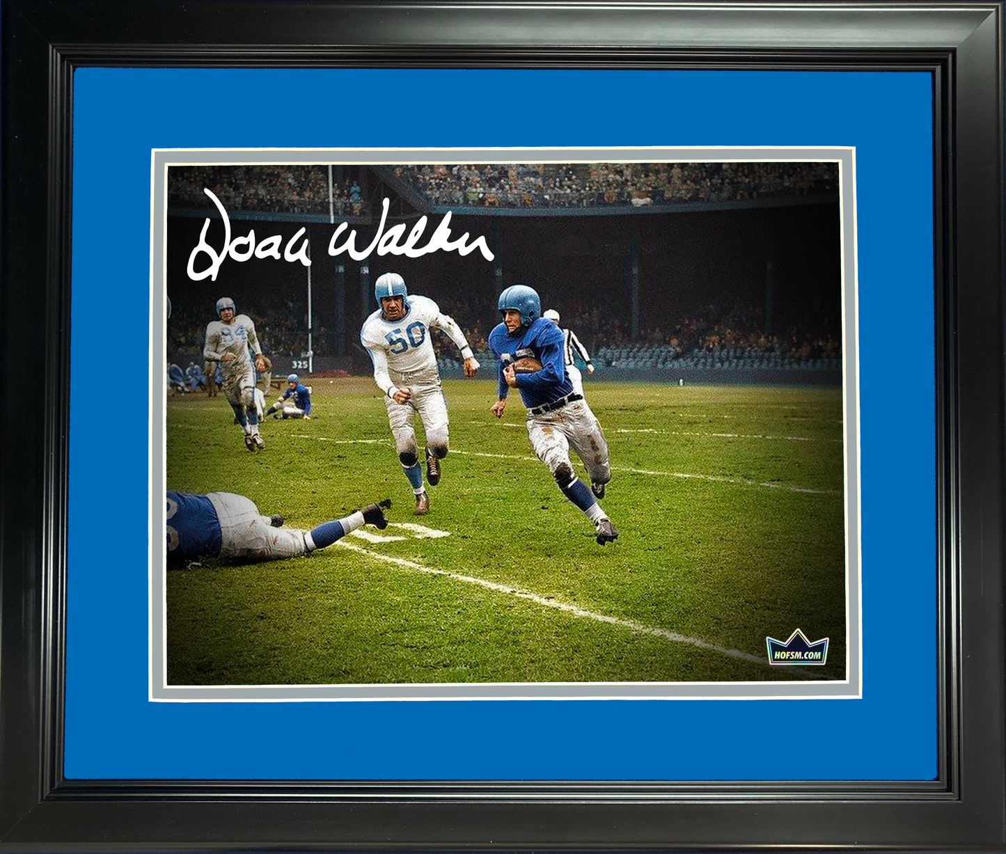 Framed Doak Walker Detroit Lions Facsimile Laser Engraved Signature Auto 11"x14" Football Photo HOFSM Holo