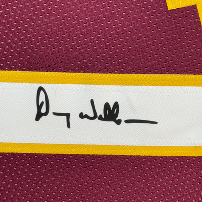 Framed Facsimile Autographed Doug Williams 35x39 Washington Red Reprint Laser Auto Football Jersey