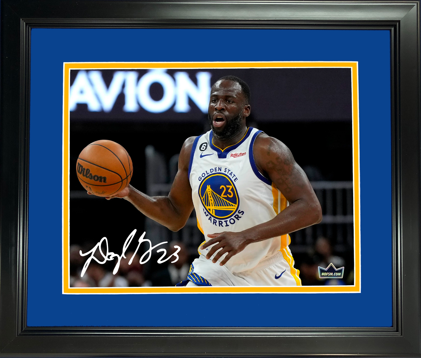 Framed Draymond Green Facsimile Laser Engraved Signature Auto 11"x14" Basketball Photo HOFSM Holo