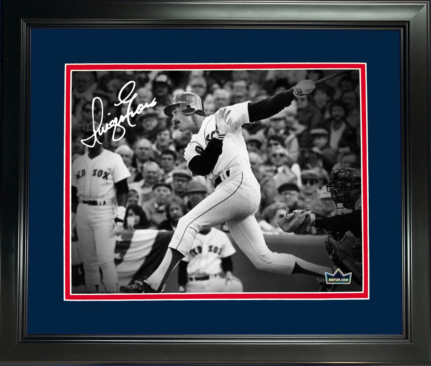 Framed Dwight Evans Boston Red Sox Facsimile Laser Engraved Signature Auto 11"x14" Baseball Photo HOFSM Holo