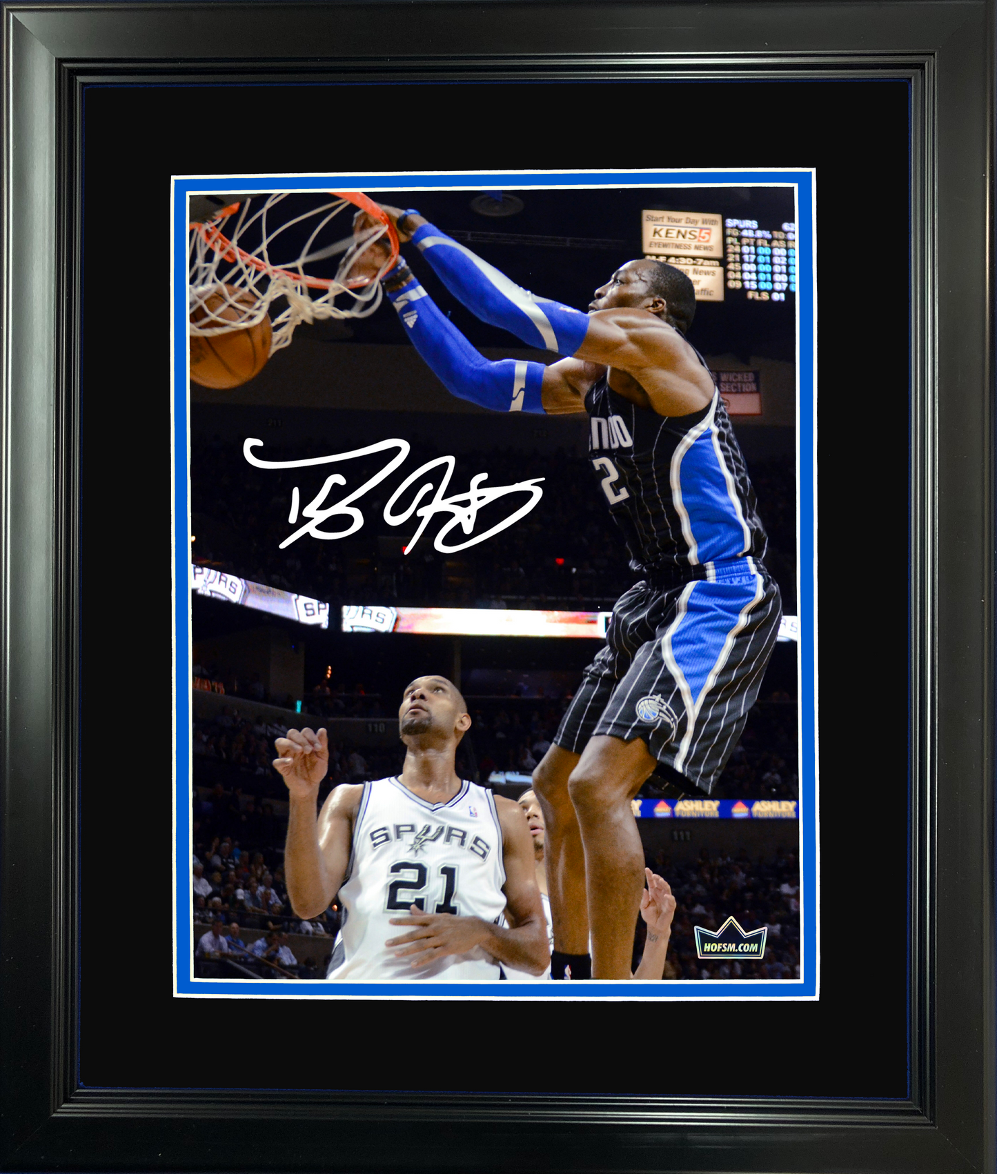 Framed Dwight Howard Facsimile Laser Engraved Signature Auto 11"x14" Basketball Photo HOFSM Holo