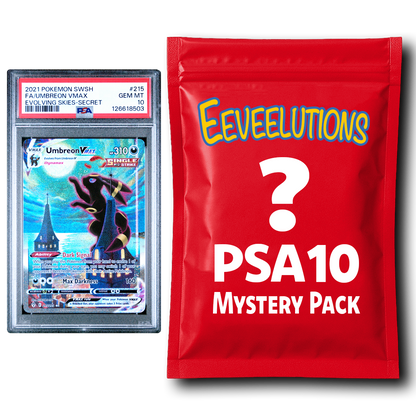 Eeveelutions PSA 10 Graded PKM Card Mystery Pack Trading Card Game
