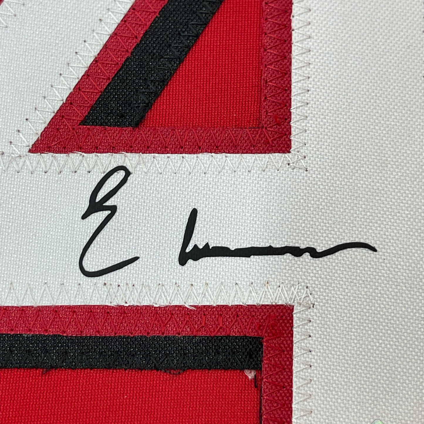 Framed Facsimile Autographed Elly De La Cruz 35x39 Cincinnati Red Reprint Laser Auto Baseball Jersey