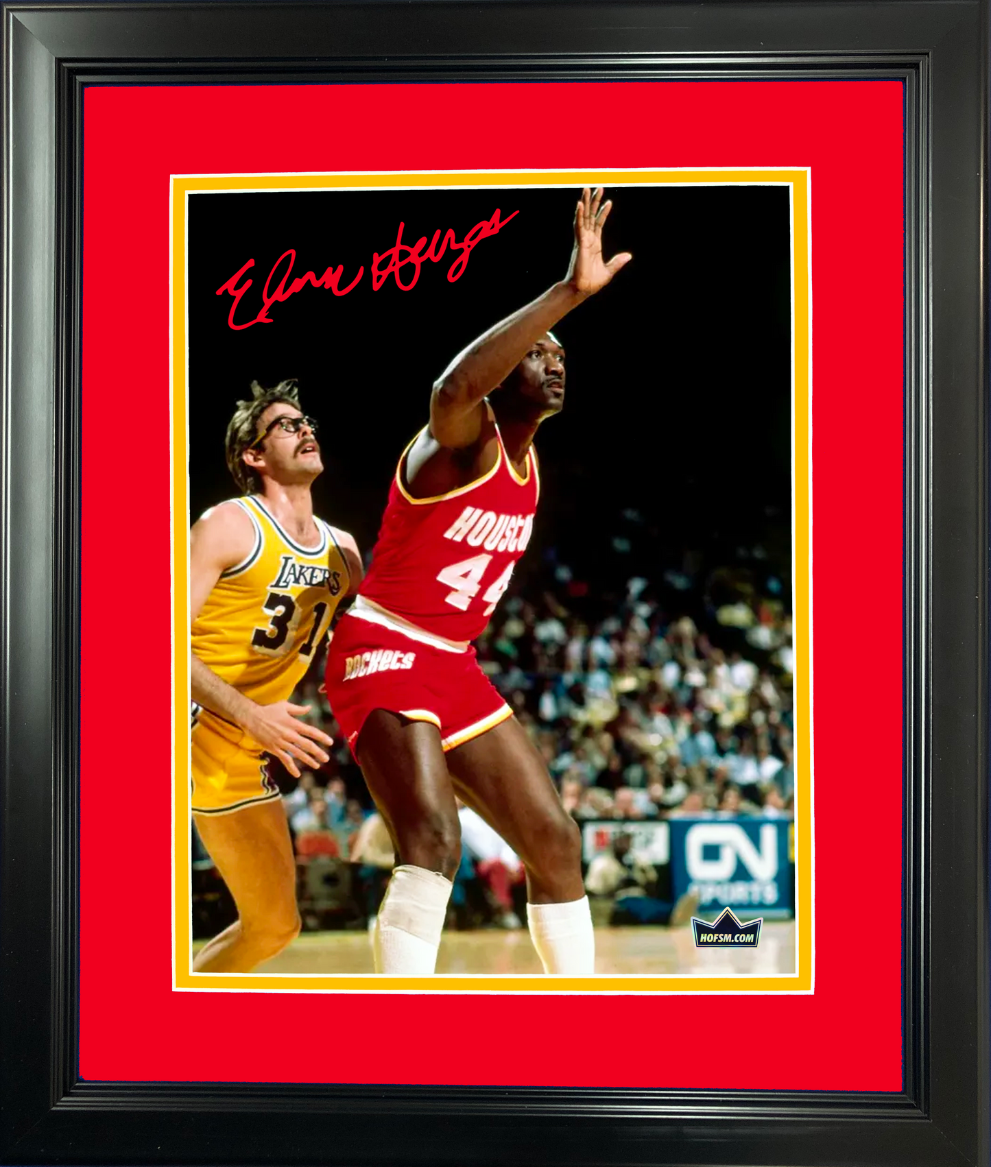 Framed Elvin Hayes Facsimile Laser Engraved Signature Auto 11"x14" Basketball Photo HOFSM Holo