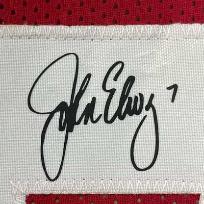 Framed Facsimile Autographed John Elway 35x39 Stanford Red Reprint Laser Auto College Football Jersey