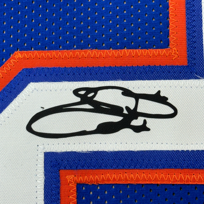 Framed Facsimile Autographed Emmitt Smith 35x39 Florida Blue Reprint Laser Auto College Football Jersey