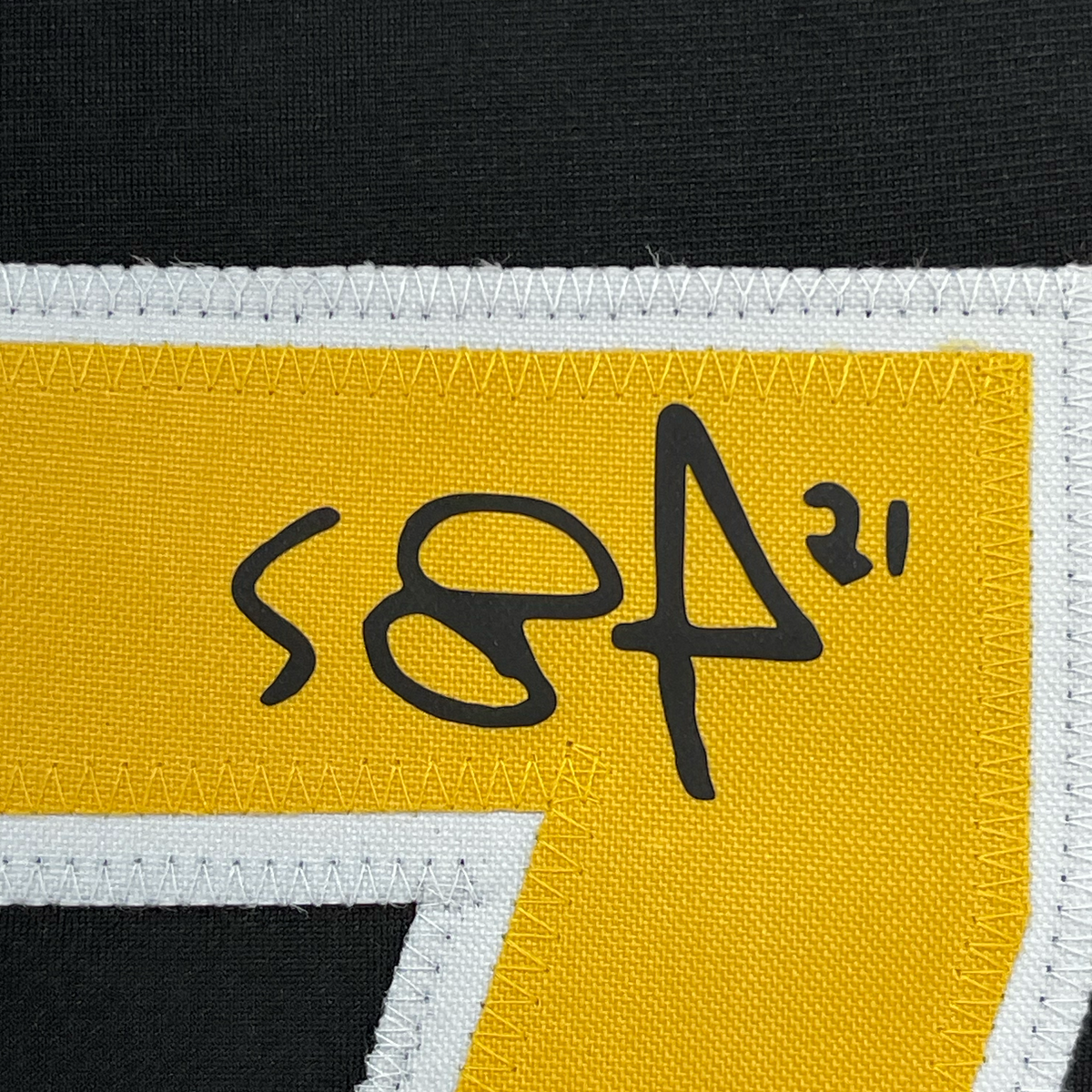 Framed Facsimile Autographed Evgeni Malkin 35x39 Pittsburgh Black Reprint Laser Auto Hockey Jersey